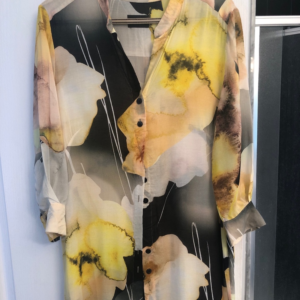 Q Neel Colourful Classic Duster/tunic/shirt  dress